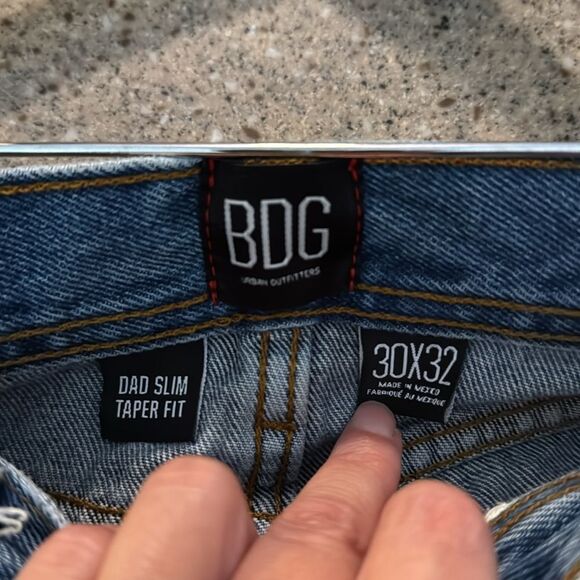 BDG URBAN OUTFITTERS Distressed Dad Slim Taper Jeans 30x32 - Picture 3 of 14